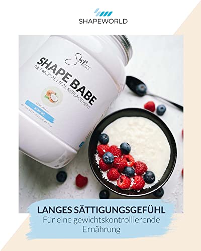 Shape World Shape Babe Mahlzeitenersatz in Pulverform (Kokos) | (1120g) | Idealer Mahlzeitersatz zum Abnehmen | Langanhaltendes Sättigungsgefühl | Schnell Zubereitet