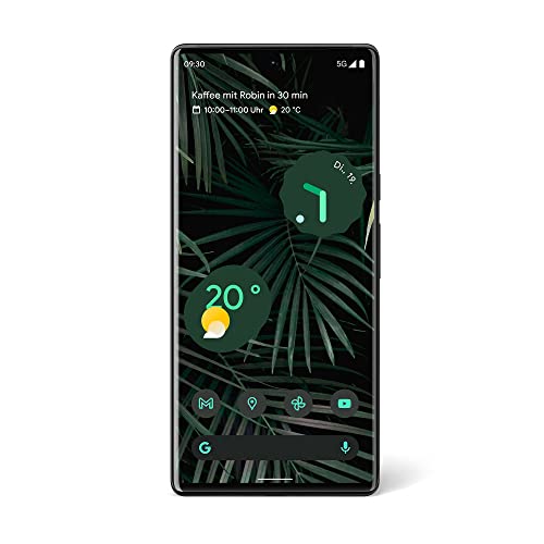 Google Pixel 6 Pro – Android 5G-Smartphone ohne SIM-Lock mit 50-Megapixel-Kamera und Weitwinkelobjektiv – [256 GB] – Stormy Black