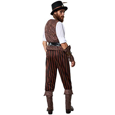 dressforfun 900491 - Herrenkostüm Steampunk Abenteuerer, Outfit in Einer recht abenteuerlichen Kombination (XL | Nr. 302338)