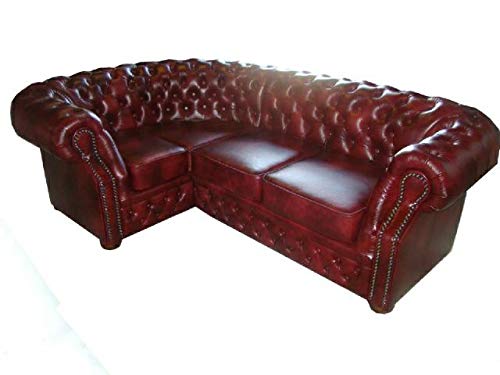 JVmoebel Ecksofa Sofa Ledersofa Polster Couch Eck Garnitur Chesterfield Wohnlandschaft