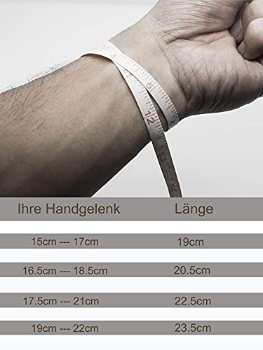 armband herren,herren Armband,lederarmband herren,herren lederarmband,lederarmband für männer,edelstahl magnetverschluss(leder braun mit extra Glied)