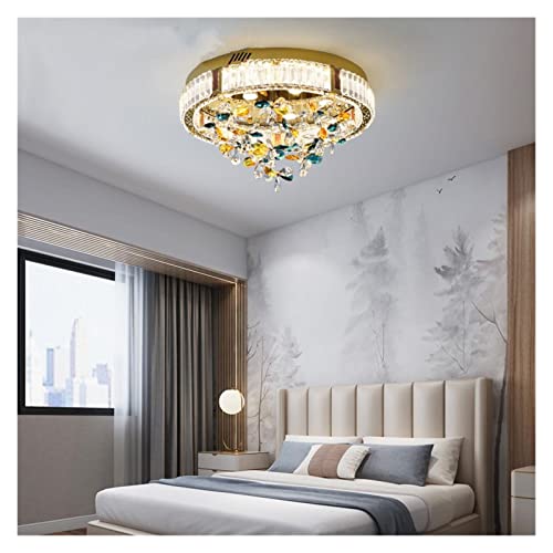 Wall Lighting Modern, Moderne LED-Kronleuchterlampe, Luxus-Deckenleuchten, bunte Kristall-Deckenlampe, kompatibel mit Wohnzimmer, Esszimmer, Kinderzimmer, Beleuchtung, LED-Leuchten in Gold, moderne LE