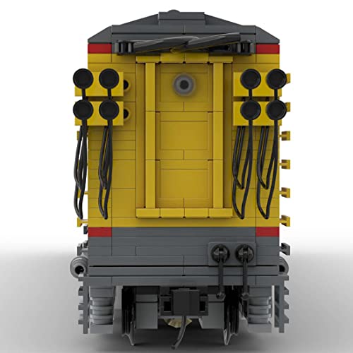 HIDEDE Technik Lokomotive Zug Bausteine, 4204 Teile Retro Zug Union Pacific 8500 GTEL MOC-106723 Modellbausatz Kompatibel mit Lego Technic Creator, 132.8 x 8 x 12.8cm