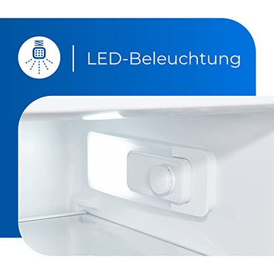 Exquisit Kühlschrank KS320-V-H-040E inoxlook | 242 L Nutzinhalt | LED-Licht | Türanschlag wechselbar | Glasablagen und Türablagen | Gemüsefach | Inoxlook | Kühlen