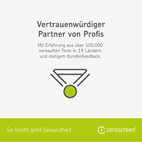 Großer Allergie Test von CERASCREEN - Umfangreiche Laboruntersuchung von 61 verschiedenen Allergenen wie Tiere oder Obst von zu Hause | Detaillierter Ergebnisbericht mit Handlungsempfehlungen