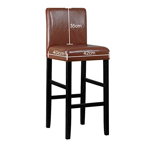 LANSHENG Bar Stuhlhussen, Stretch Abnehmbarer waschbarer Stuhl Schonbezug für Short Swivel Dining Chair Rückenlehne Barhocker Stuhl (Grau,2 Stück)