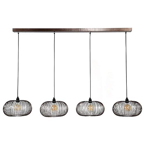 famlights Retro Deckenlampe Nadin Esstisch/Vintage Pendelleuchte/Esszimmerlampe industrial/Dimmbar Hängelampe Metall Esszimmer/Deckenleuchte Pendelleuchte Hängeleuchte rustikal landhaus