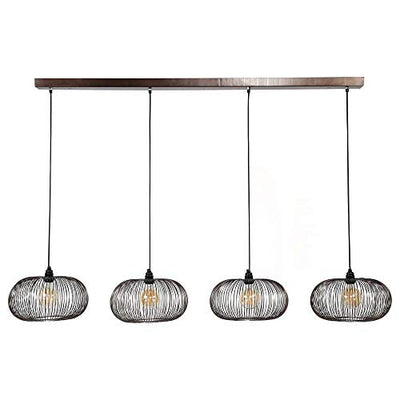 famlights Retro Deckenlampe Nadin Esstisch/Vintage Pendelleuchte/Esszimmerlampe industrial/Dimmbar Hängelampe Metall Esszimmer/Deckenleuchte Pendelleuchte Hängeleuchte rustikal landhaus