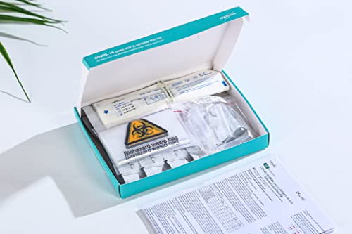 EUROPAPA® 5x Corona Schnelltest Selbsttest Covid-19 vorne Nasal Laientest schnell und einfach Zuhause im Büro oder Urlaub