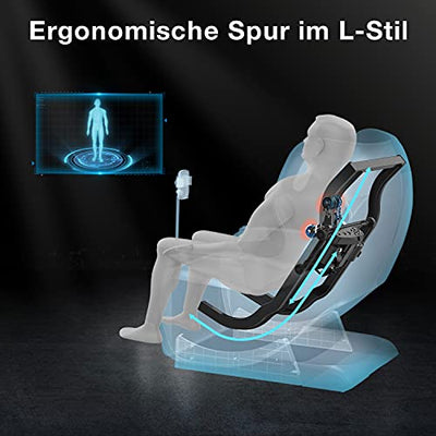 Rotai Massagesessel - Zero-Gravity Massagestuhl mit 6 automatischen Massageprogrammen - USB, Bluetooth, bequemer Loungesessel für zu Hause und im Büro Familie