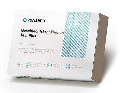 Geschlechtskrankheiten Test Plus für Frauen – Umfassender STI Test auf 9 der häufigsten sexuell übertragbaren Infektionen – Schnell, einfach & diskret von zu Hause – Verisana