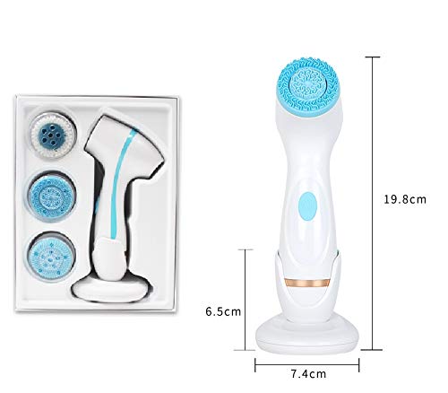 Silikon-Gesichtsreinigungsbürste, Peeling- und Mitesser-Reinigungsporen, Elektrische USB-Reinigungsbürste (Blue)