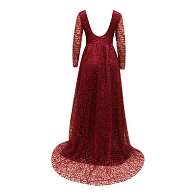 Abendkleid Damen Swing Kleid Elegantes Briskorry V-Ausschnitt Langen Ärmeln Brautkleid Hochzeitskleid Große Größen Prinzessin Spitze Tüll A-Linie Lang Brautkleider Glitzer Sexy Cocktailkleid Ballkleid