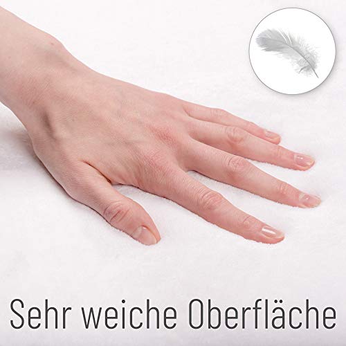 Sanilo Badteppich Rund I viele schöne Badematten zur Auswahl I Badvorleger sehr weich und rutschfest I waschbar und schnelltrocknend (Fort Lauderdale, 80 cm)