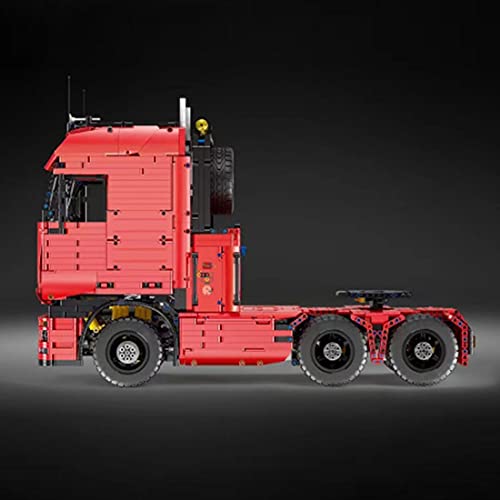 HYZH Technik Bausteine Truck Bausatz, 19005, 4825 Klemmbausteine 2.4Ghz/APP Technik Ferngesteuert LKW mit Akku/Empfänger und 7 Motoren, Kompatibel mit Lego Technic