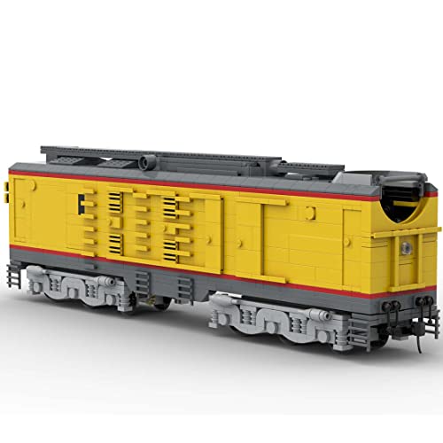 HIDEDE Technik Lokomotive Zug Bausteine, 4204 Teile Retro Zug Union Pacific 8500 GTEL MOC-106723 Modellbausatz Kompatibel mit Lego Technic Creator, 132.8 x 8 x 12.8cm