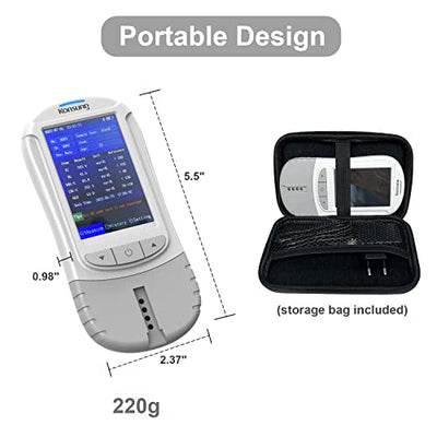 Konsung 6-in-1-Lipid-Analysator für Gesamtcholesterin, HDL- und LDL-Cholesterin, Triglycerid-Cholesterin, Harnsäure und Diabetes-Tester mit 30 Teststreifen für den Heimtest