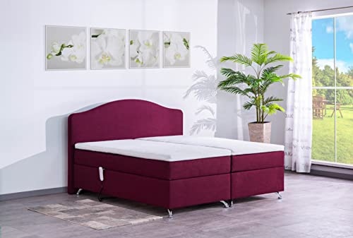 Boxspringbett 200 x 200 cm,Epos,Webstoff Black ,elektrische Verstellung,Lieferung Aufbau, Massiv Unterbau mit 7-Zonen Taschenfederkern,7-Zonen Taschenfederkernmatratze und Gelaxtopper