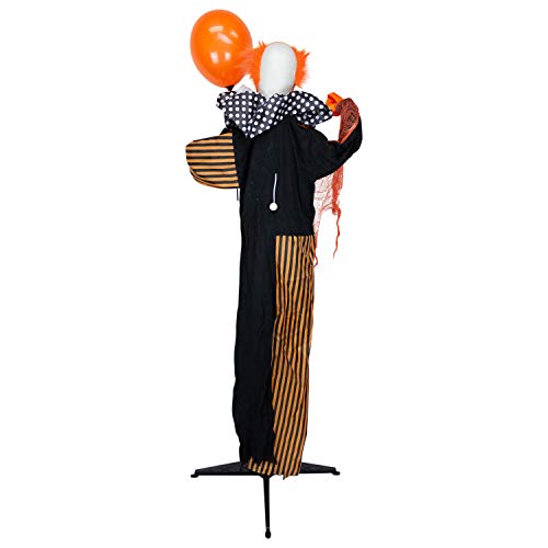 Holidayana Halloween Animatronic Clown mit Ballon Halloween Deko