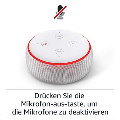 Echo Dot (3. Gen.) Intelligenter Lautsprecher mit Alexa, Anthrazit Stoff