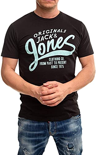 Jack and Jones Herren T-Shirt 5er Set Tshirt für Männer (Regular Fit Lauritz 5er, M)