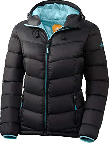 NORDCAP Damen Jacke in Daunenoptik, warme Steppjacke in Schwarz, tolle Übergangs- & Winterjacke, 100% Wattierung (Gr: 36-50)