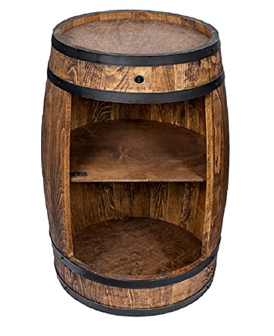 weeco Bar Schränk LED. Weinregal Weinschrank XL. Fass Vintage deko Wohnzimmer. Minibar Gin Whisky Bier. Weinfass Stehtisch. Holzfass für Gläser und Flaschen. Wine Rack geschenkset. Bartisch mit Holz