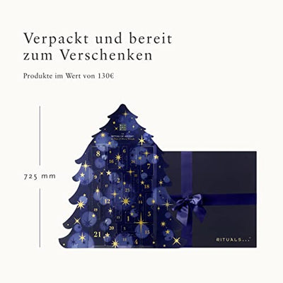 RITUALS, The Ritual of Advent, Adventskalender 2022 im Wert von 130 € – Beauty Adventskalender für Frauen und Männer mit 24 Luxusgeschenken, unter anderem 4 Adventskerzen – mit Geschenkbox & Schleife