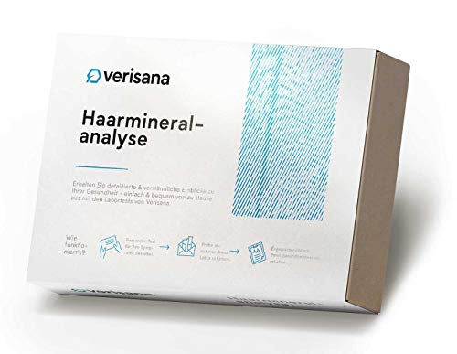 Verisana Haarmineralanalyse (Kopfhaar) – Schwermetall-Test & Mineralstoffmangel-Test – Mineralstoff-Analyse bei Haarausfall & Stoffwechselstörung – Grundlage für Schwermetallausleitung