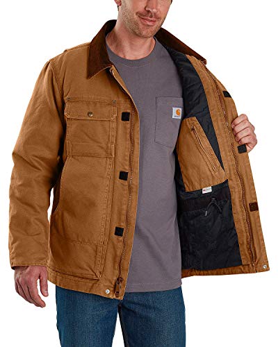 Carhartt Herren Full Swing Traditioneller Mantel Work Utility Oberbekleidung, Braun, Medium