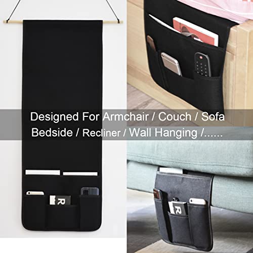 Bealuffe Sofa Organizer Armlehne Organizer Betttasche Anti-Rutsch Caddy für Sofa Couch Sessel Bett Aufbewahrungstasche Sofa Tasche