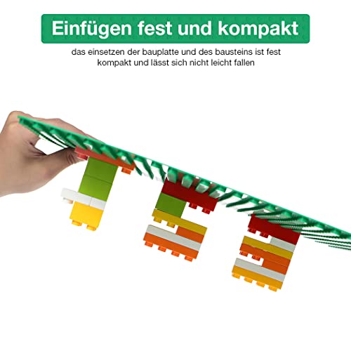 Lekebaby 3 Stück Große Grundplatte Kompatibel mit Meisten Marken, 38*38cm Bauplatte für Kreatives Vorschulspielzeug