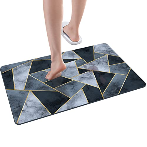 Super Absorbent Floor Mat, 40X60 cm rutschfeste Mikrofaser Badematten Home, Schnelltrocknende Badezimmerteppich Absorbierend Badteppich, Waschbar Badvorleger for Bathroom, Duschvorlege