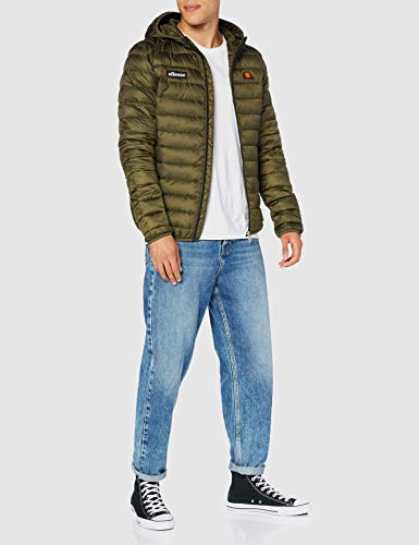 ellesse Herren Lombardy Padded Jacket Mantel, Kaki, M