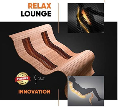 well2wellness Infrarotkabine Infrarot Sauna Infrawave Lounge für 2 Personen / 141 x 141 x 202cm