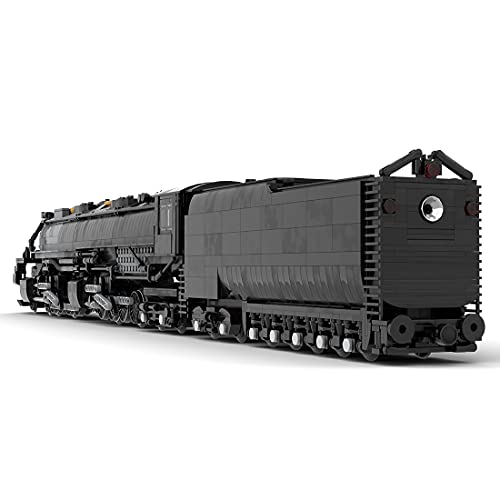 COMEL Technik Zug Eisenbahn Bausatz, 3200 Klemmbausteine Technik Union Pacific 4014 Big Boy City Güterzug Baustein Modell mit Motoren, 1:40 Technik Zug Dampflokomotive Kompatibel mit Lego Technic