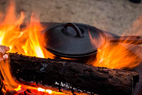 BBQ-Toro Dutch Oven Set in Holzkiste mit Dutch Oven und mehr | Gusseisen - bereits eingebrannt (7-teilig)