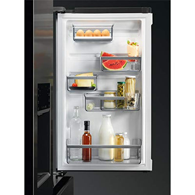 AEG RME954F9VX French-Door Kühlschrank/WiFi-Vernetzung / 1782 mm/Gefrierschublade unten/Wasserspender / 541 L/CustomFlex – flexibles Türablagesystem/Farbe: Edelstahl-Türen/A+