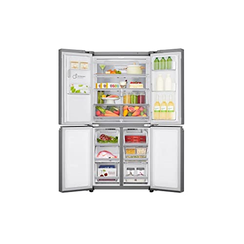 LG Electronics GML844PZ6F No Frost mit Gefrierschrank 506 l, Wasser- und Eisspender Nano, Door Cooling, Linear Cooling - Smart Kühlschrank mit Wi-Fi und Außen-LED-Display Silber