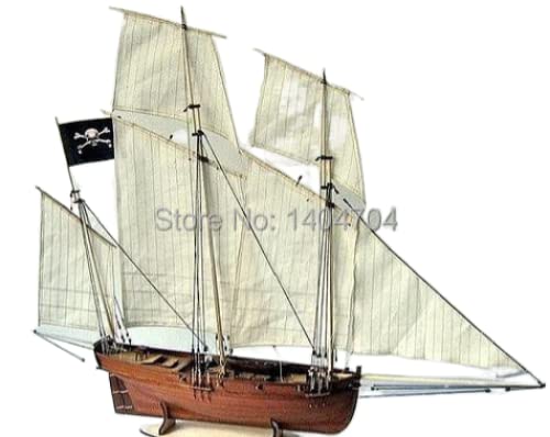 Modellschiff-Kit Klassisches Französisches Royal Fleet Segelbootmodell The Le Coureur 1776 Gaff Schiffsmodellbausätze Weihnachtsgeschenk