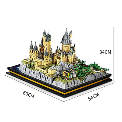 Mould King 22004 Haus Bausatz, 6862 Teile Groß Magisches Hogwarts Schloss Bausteine Kompatibel mit Lego