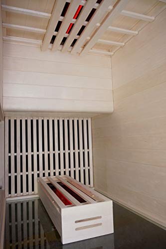 Infrarotkabine WELCON® Easytherm Solo - Sauna für eine Person - Tür rechts oder links wählbar (Tür bei Draufsicht in die rechte Seitenwand integriert - (wie Abbildung))