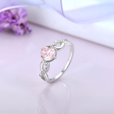 Starchenie Versprechen Ring 925 Sterling Silber Geburtsstein Unendlichkeit Ringe für Damen