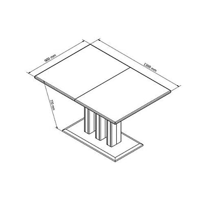 Amazon Brand – Gotland Tisch, 130/180 x 90 x 77 cm, Kernbuche Natur geölt