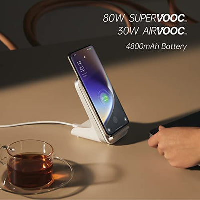 OPPO Find X5 5G Smartphone, Snapdragon 888, 6,55 Zoll AMOLED FHD+ 120Hz, 50MP+50MP+13MP 4K Ultra Night Video, RAM 8GB + ROM 256GB, 4800mAh 80W Supervooc & 30W Airvooc, IP54K [UK Version Version], Weiß