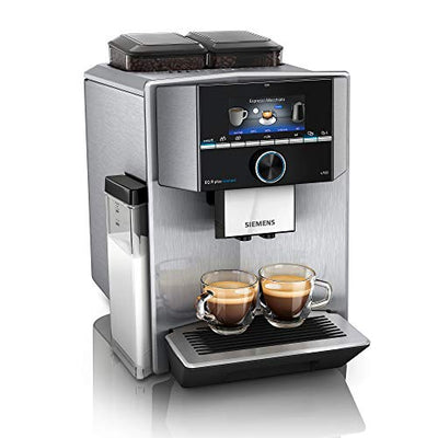 Siemens Kaffeevollautomat EQ.9 plus connect s700 TI9578X1DE, App-Steuerung, Barista-Modus, 6 Temperatureinstellungen, Premiummahlwerk, aromaIntense, automatische Dampfreinigung, 1500 W, edelstahl