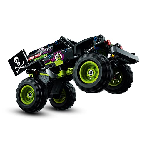 LEGO 42118 Technic Monster Jam Grave Digger Truck - Gelände-Buggy 2-in-1 Set, Spielzeugauto mit Rückziehmotor für Jungen und Mädchen ab 7 Jahren