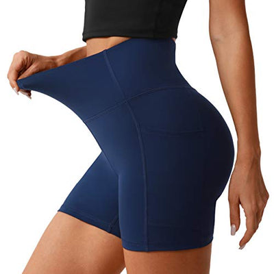 Desol Kurze Sporthose Damen mit Taschen High Waist Bauch Kontrolle Sport Shorts Kurze Leggings Damen für Yoga Laufen Radlerhose