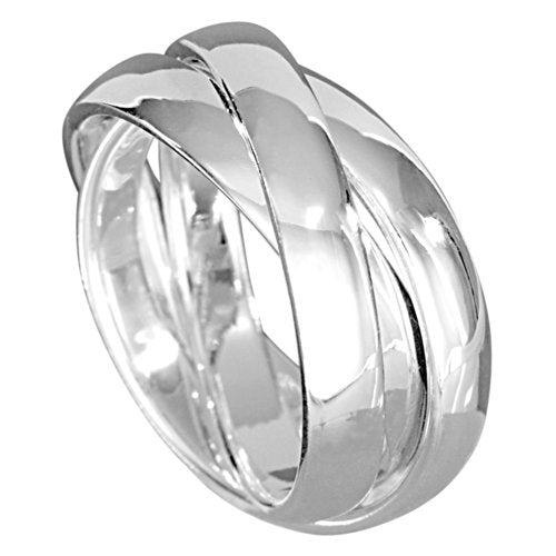 VINANI Damen 3er-Ring Silber 925 rund Gr: 56 R3R56