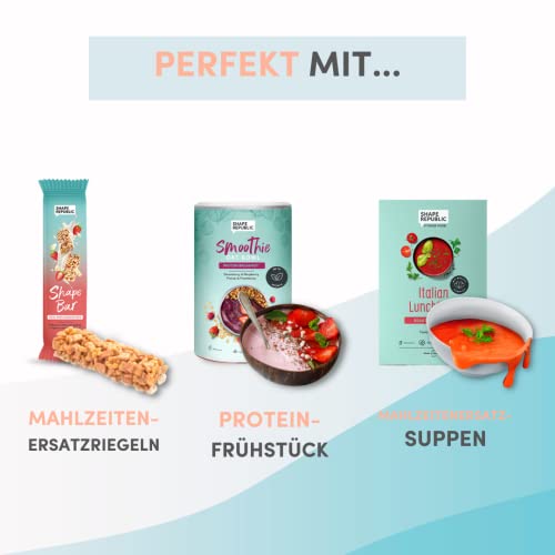 Shape Republic Eiweißshake zum Abnehmen | Eiweißpulver Kirsche Joghurt 14 Mahlzeiten | Ideal als Proteindrink oder vollwertige Mahlzeit | Protein Shake glutenfrei